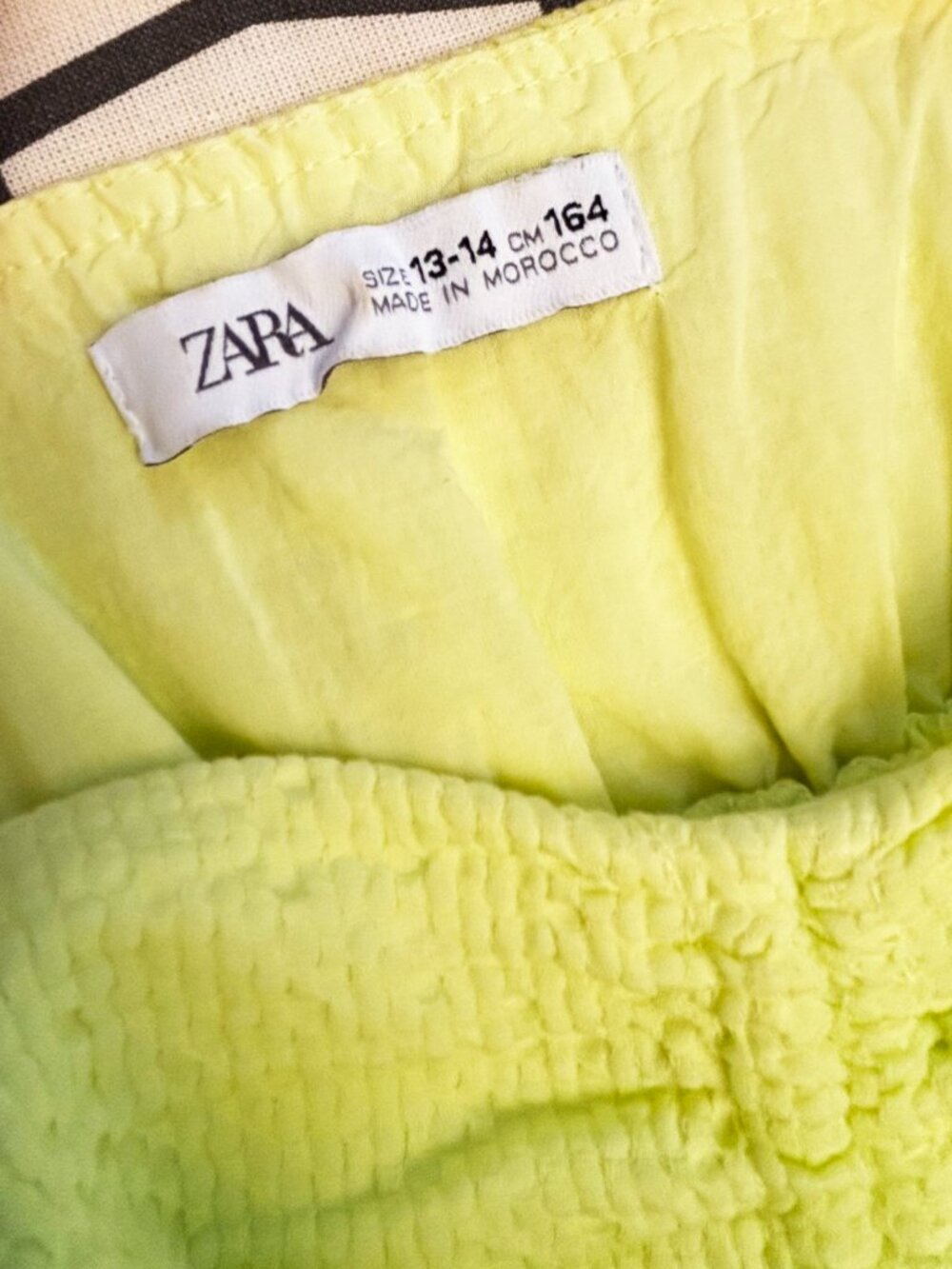 Zara kids yellow summer sun dress for girls Size 13-14. Excellent conditition - Picture 5 of 5